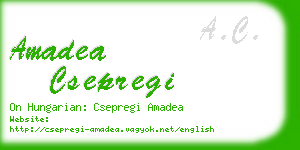 amadea csepregi business card